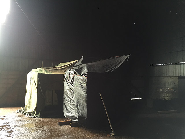 拆除后的變壓器